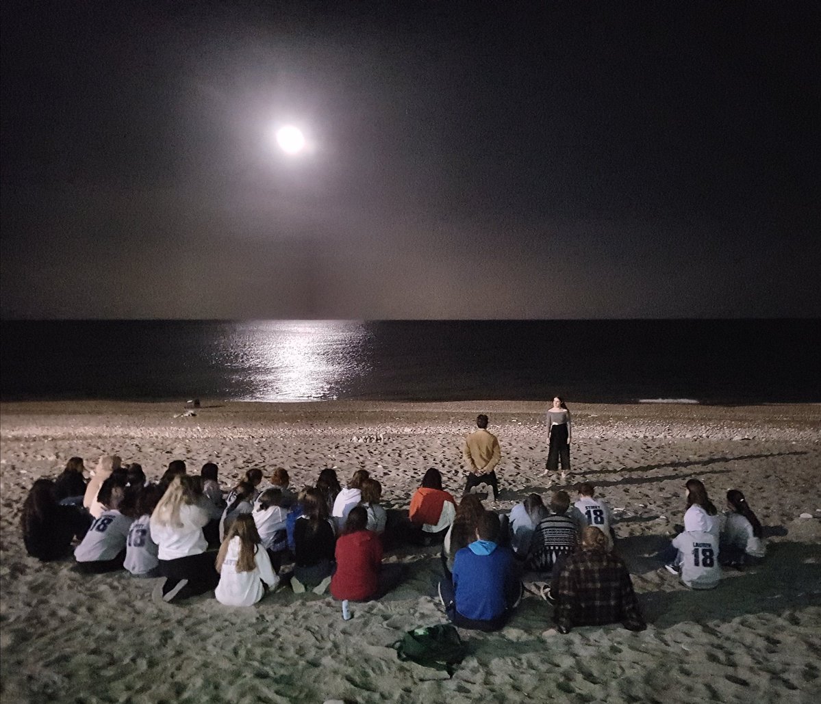 moonlit beach