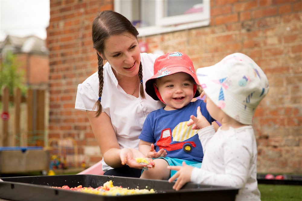 babies outdoor play